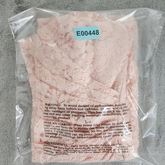 David's Bridal Strapless Lace Dress Size 10 Pink Sweetheart Neckline Formal - Picture 11 of 11